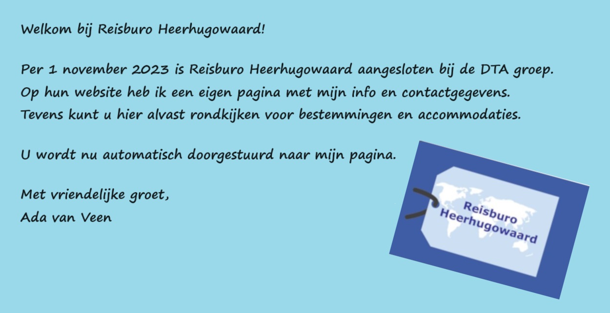 Ada van Veen, Reisburo Heerhugowaard